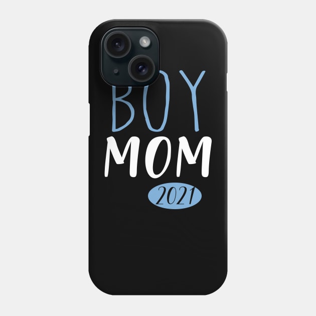 Soon mom of a boy 2021 Phone Case by Die Designwerkstatt