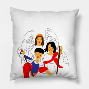 Feast Of Archangels Pillow