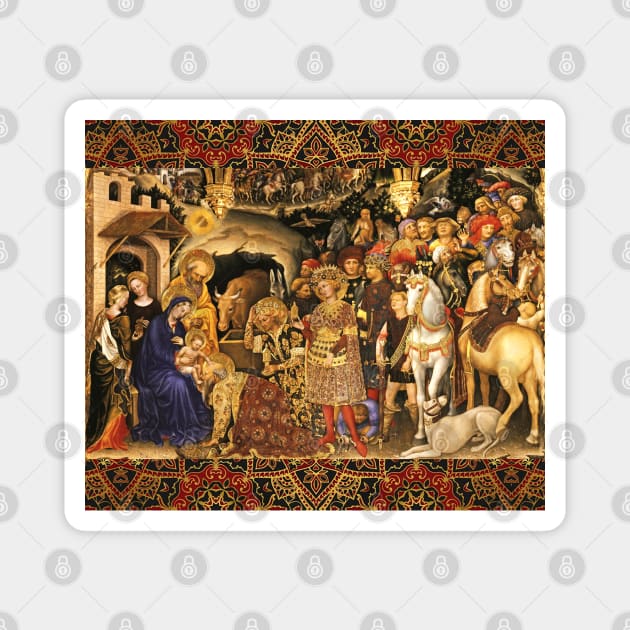 ADORATION OF THE MAGI by Gentile Da Fabriano Magnet by BulganLumini