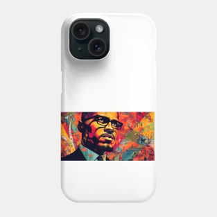 Malcolm X - Color Art Poster Phone Case
