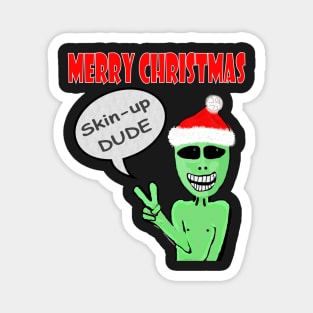 Funny Christmas Alien Magnet