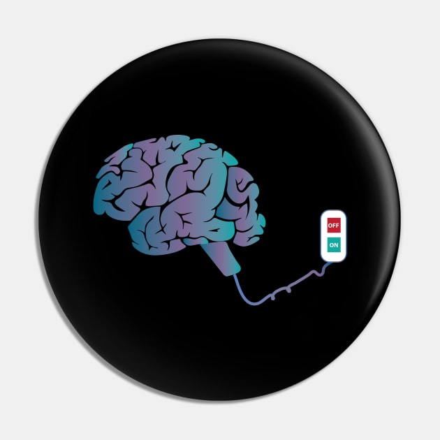 Brain-switch on/off Pin by dddesign