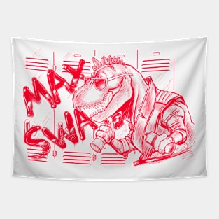 Swaggasaurus Max- Red Version Tapestry