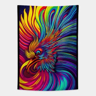 Psychedelic Pop art - ROOSTER Tapestry