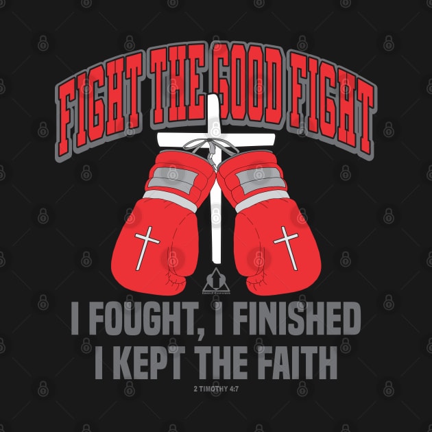 FIGHT THE GOOD FIGHT BOXING GLOVES Christian Design by ejsulu