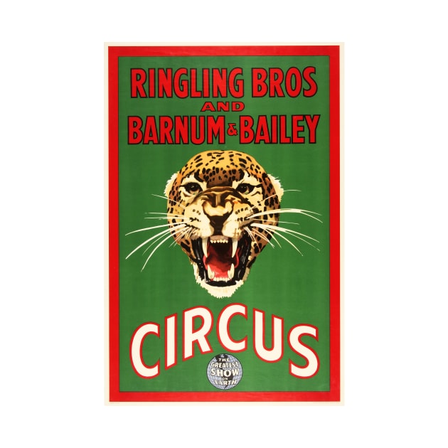 Ringling Bros And Barnum & Bailey CIRCUS Greatest Show On Earth Lithograph Poster by vintageposters