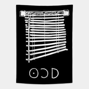 OCD Doodle White Tapestry