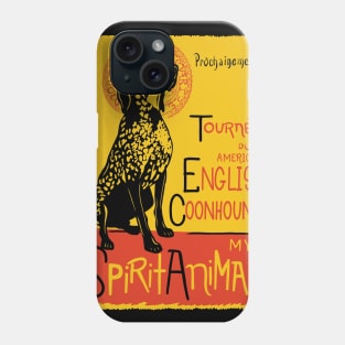 Funny American English Coonhound Cute Dog Chat Noir Mashup Art Phone Case