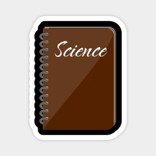 Science School Subject Labels Spiral Notebook Magnet