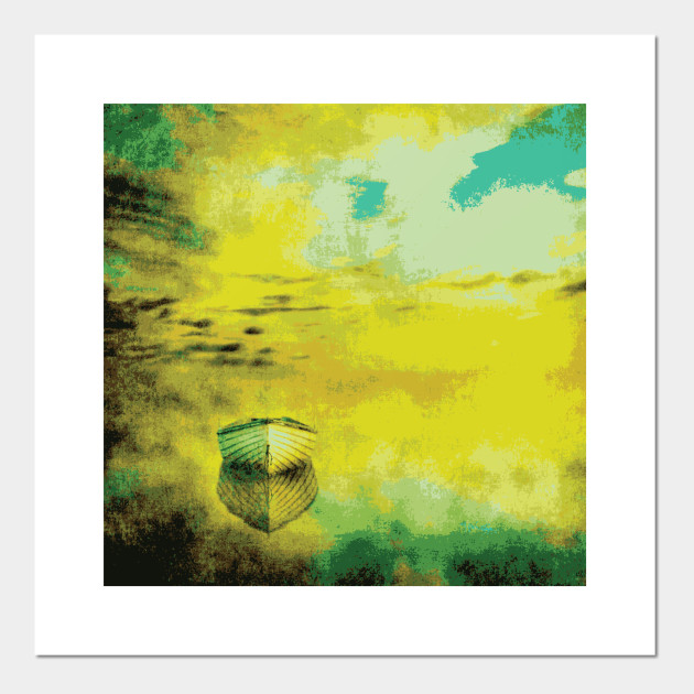 Boat At Sunset Pop Art Boat Posters And Art Prints Teepublic Uk
