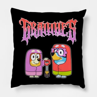 Bluey Grannies - Death Metal Pillow