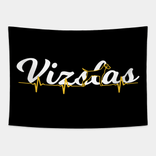 Hungarian Vizsla Heartbeat  T-shirt - Special Edition Tapestry