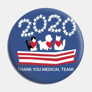 Patriotic 2020 Pets Thank you Medical Team! Pin