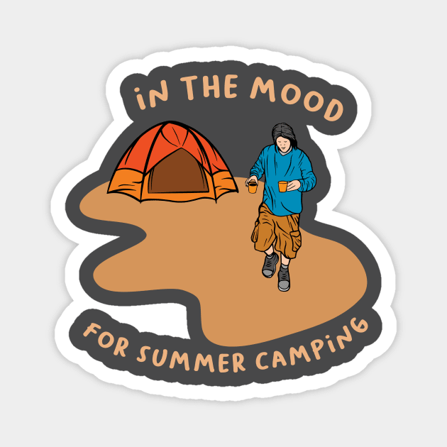 Summer Camping Magnet by Folkbone