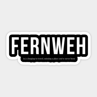 Fernweh Stickers Teepublic