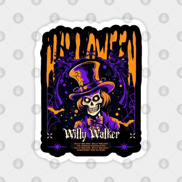 Willy Walker the Undead Chocolatier Magnet by Contentarama