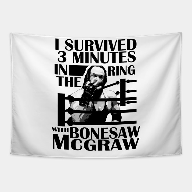 Three Minutes with Bonesaw Tapestry by red-leaf