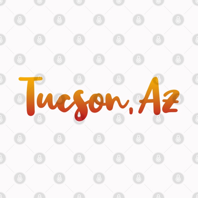 Tucson Arizona map  Arizona tourism Tucson AZ by BoogieCreates