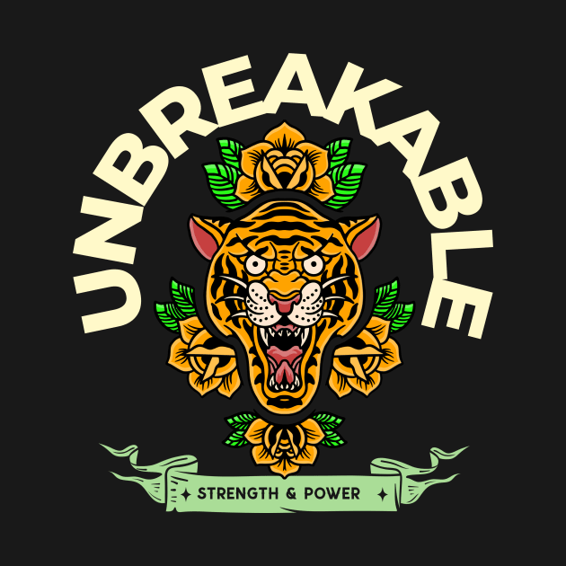 Unbreakable Strength & Power Amazing & Colorful Urban Style by KaribuAnytimeShop