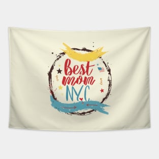 Best Mom From New York City, mothers day gift ideas, i love my mom Tapestry