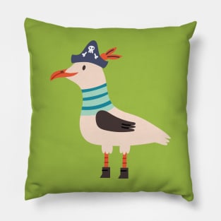 Seagull Pirate Pillow