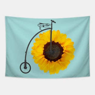 Penny Farthing Flower Tapestry