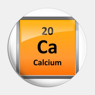 Calcium Element Symbol - Periodic Table Pin