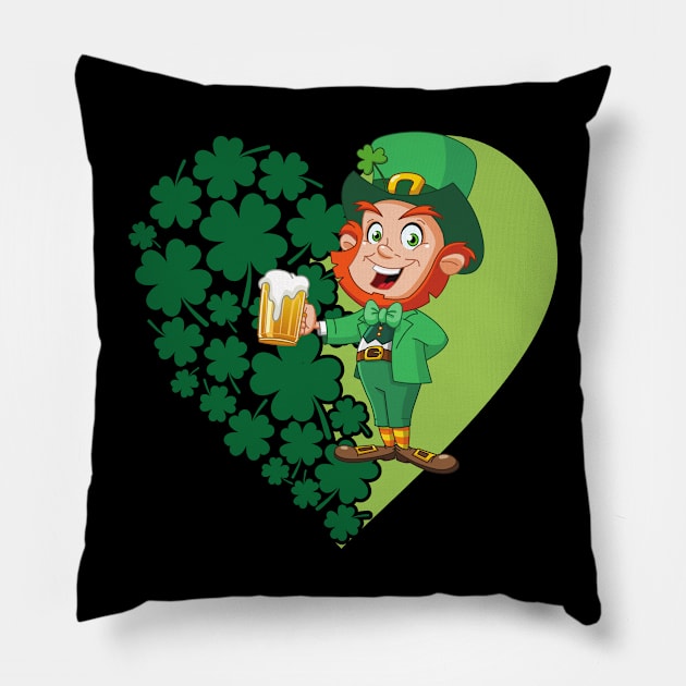 St Patrick day Pillow by Museflash