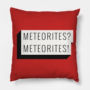 Meteorite Collector "Meteorites? Meteorites!" Meteorite Pillow