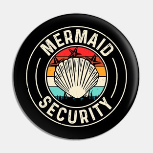 Mermaid Security T Shirt For Women Men T-Shirt Pin