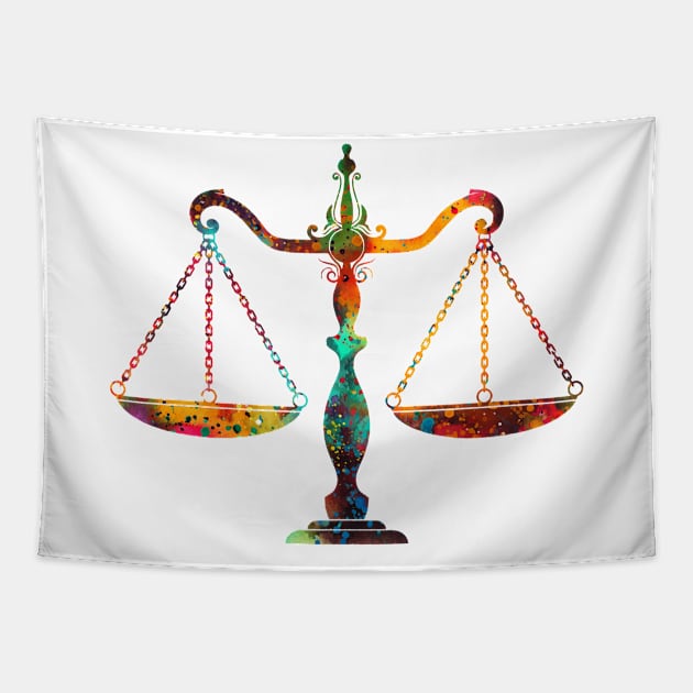 Scales of Justice Tapestry by erzebeth