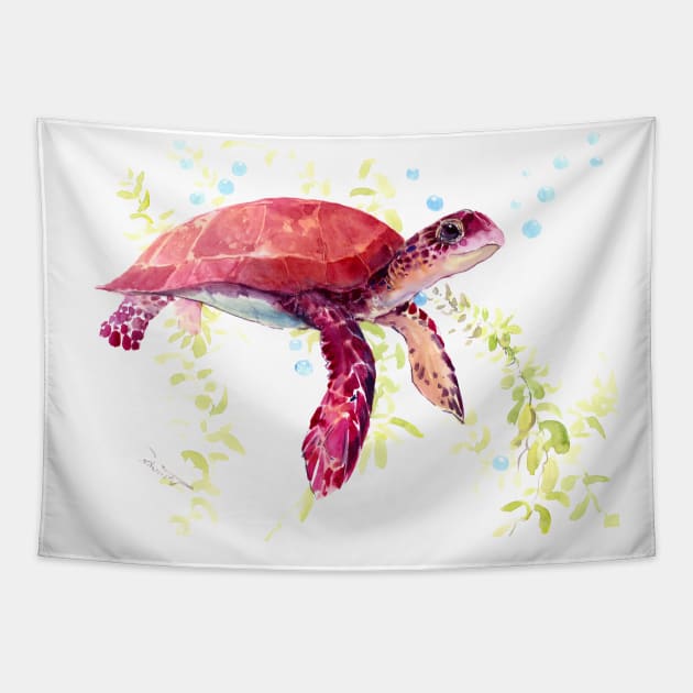 Babe Sea Turtle Tapestry by surenart