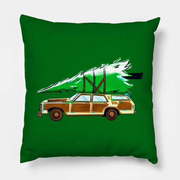 Christmas Vacation Pillow by ChrisPaulFarias