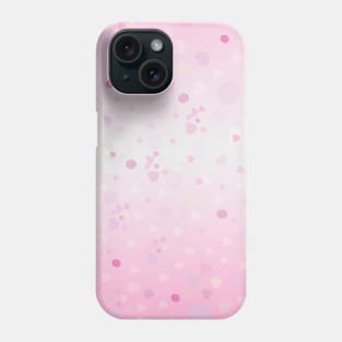 Pink abstract heart background Phone Case