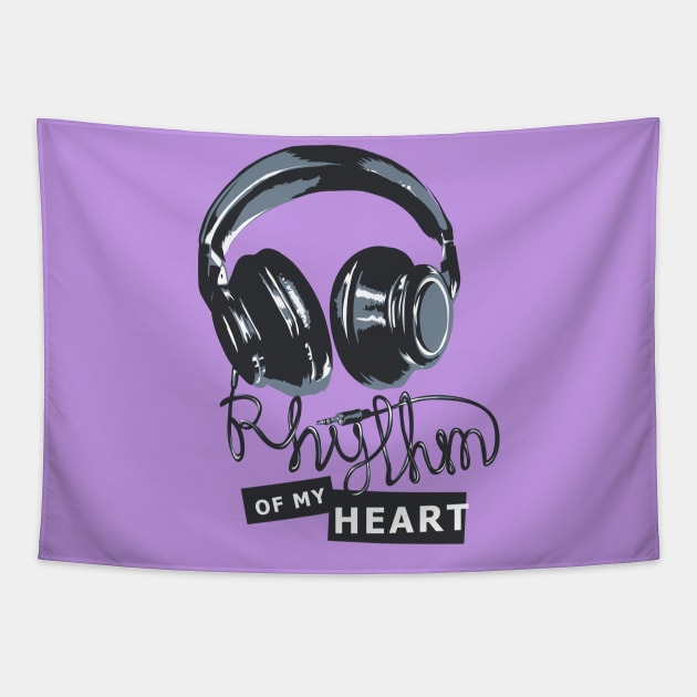 Rhythm of my Heart Tapestry by Branhy