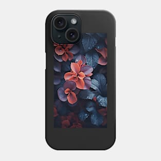 Leaves in beautiful Maroon and dark purple surreal colors ! Phone Case