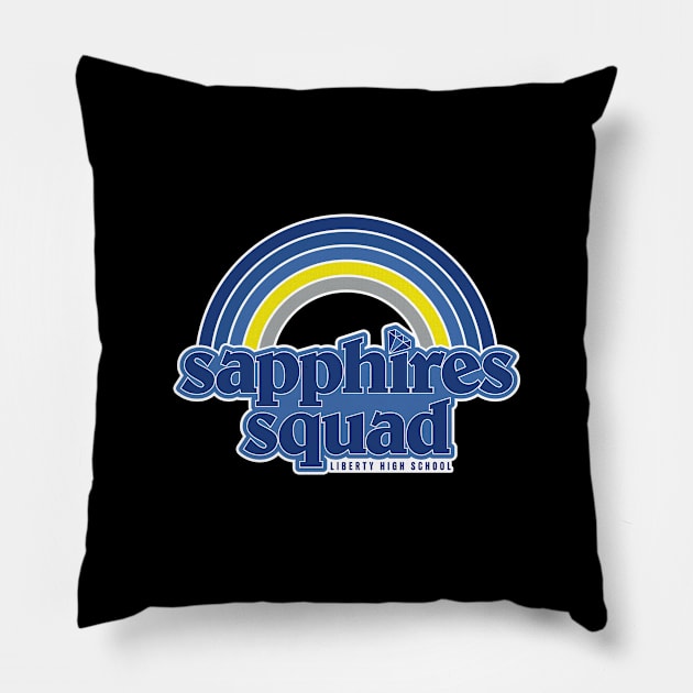 Sapphires Squad Pillow by bellamuert3