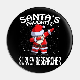 Santas Favorite Survey Researcher Christmas Pin