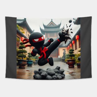 Ninja puppet Tapestry