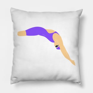 Diving - Purple Pillow