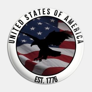 USA EST 1776 Pin