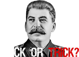 Stalin: Trick Or Trick? Halloween Design. Magnet