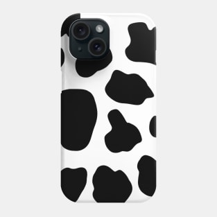 Large Cow Hide Print in Black and White Phone Case