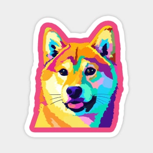 Shiba Inu Pop Art - Dog Lover Gifts Magnet