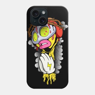 Dope Slluks character posing jesus praying gesture illustration Phone Case