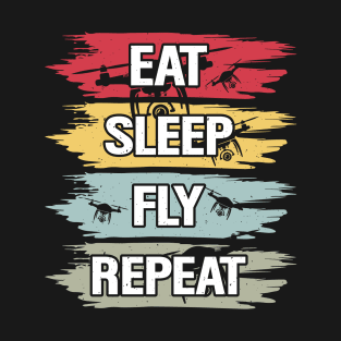 eat sleep fly repeat T-Shirt