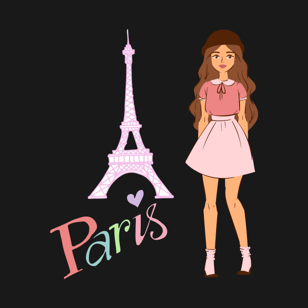 Paris and girl by endi318