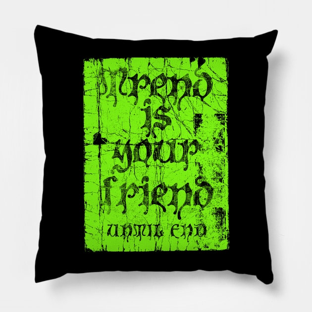 old parchment - old cliché - vintage look - crypto traders Pillow by bulografik