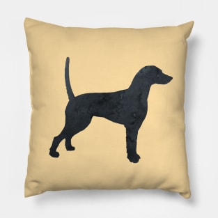 Dalmatian Black Art Silhouette Pillow