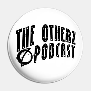 The Otherz Podcast curve logo (black) Pin